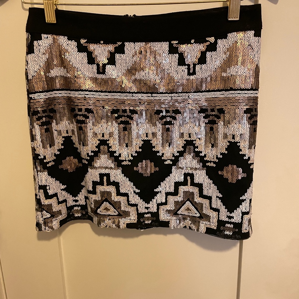 Sequin mini skirt S